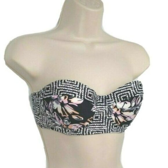 Altard State Swim Bikini Top Bandeau Medium Black - Picture 8 of 10